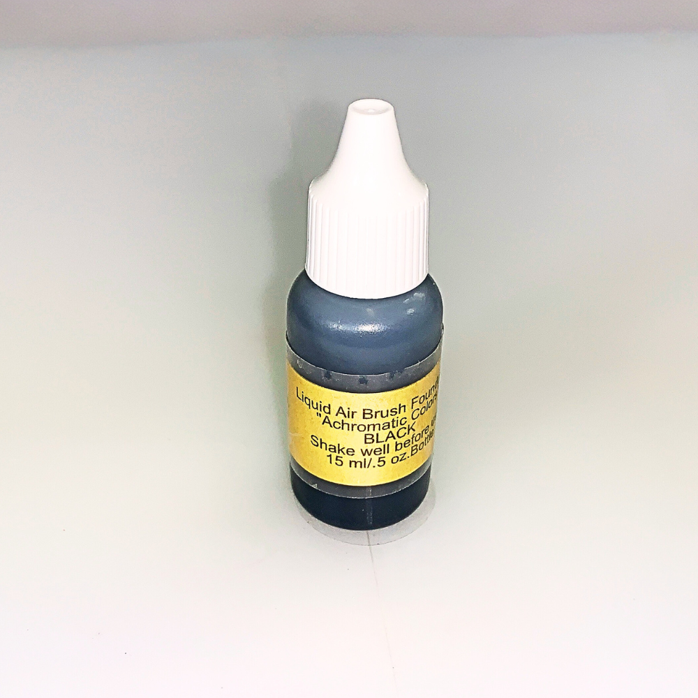 DrakeAir - Achromatic Colors - Black Air Brush Makeup - 1/2 oz.