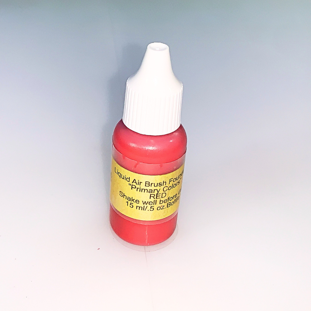 DrakeAir - Primary Colors - Red Air Brush Makeup -1/2 oz.