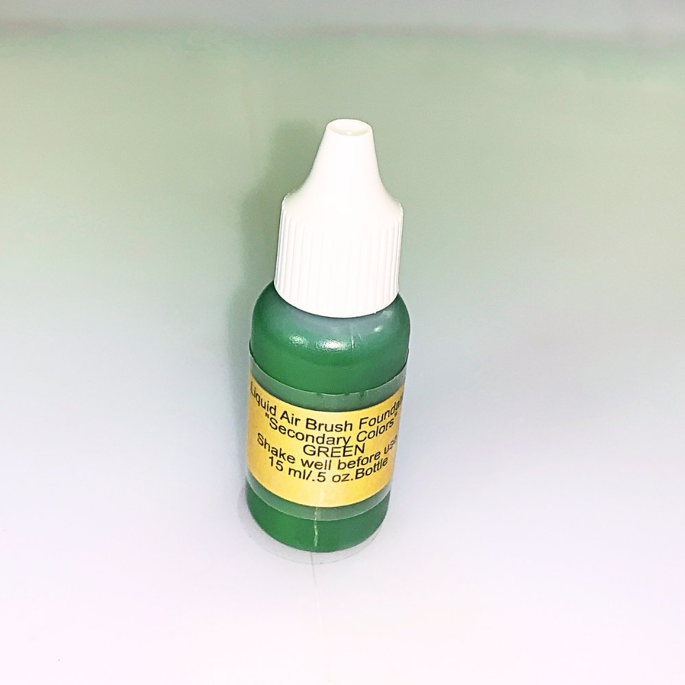 DrakeAir - Secondary Colors - Green Air Brush Makeup - 1/2 oz.