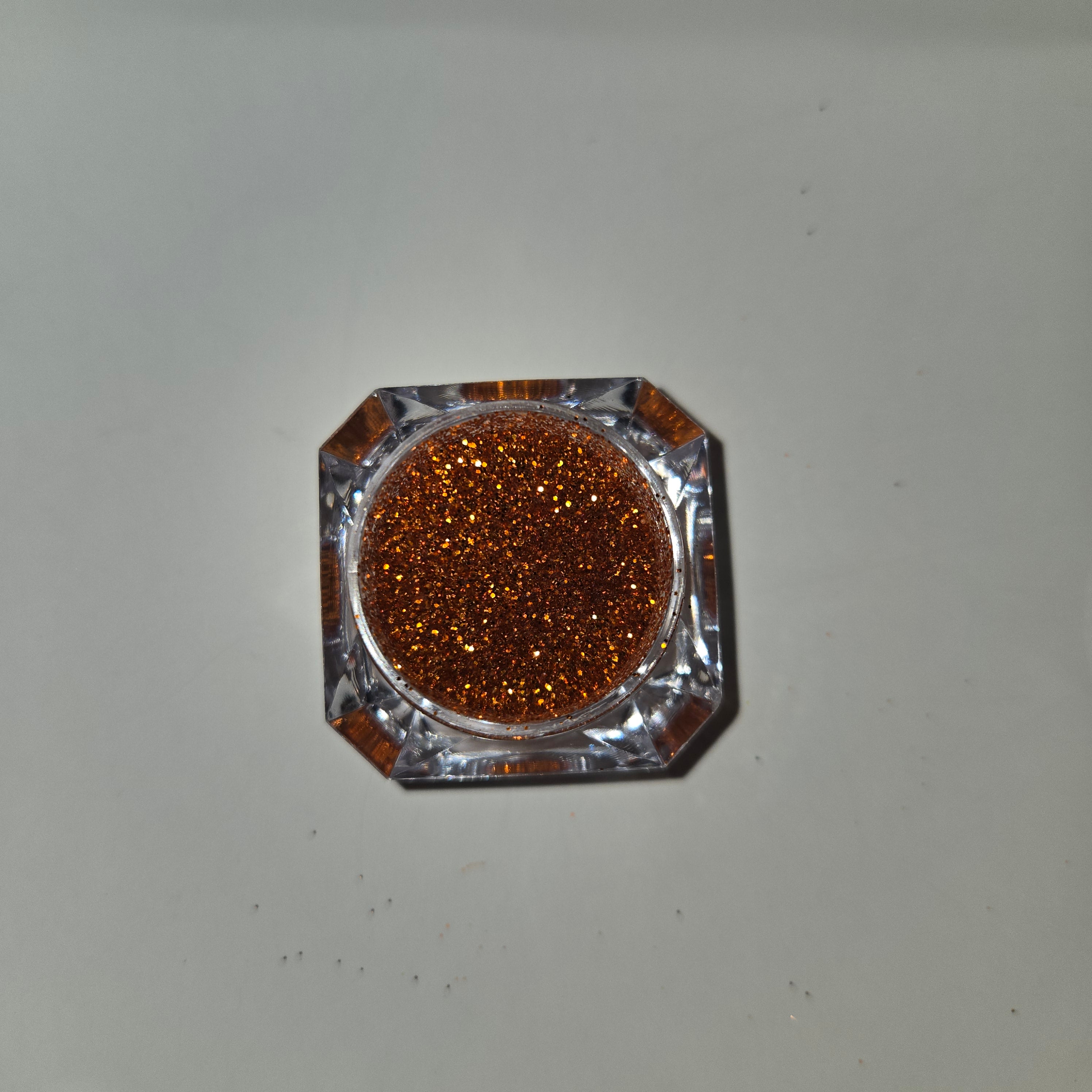 Burnt orange fine glitter