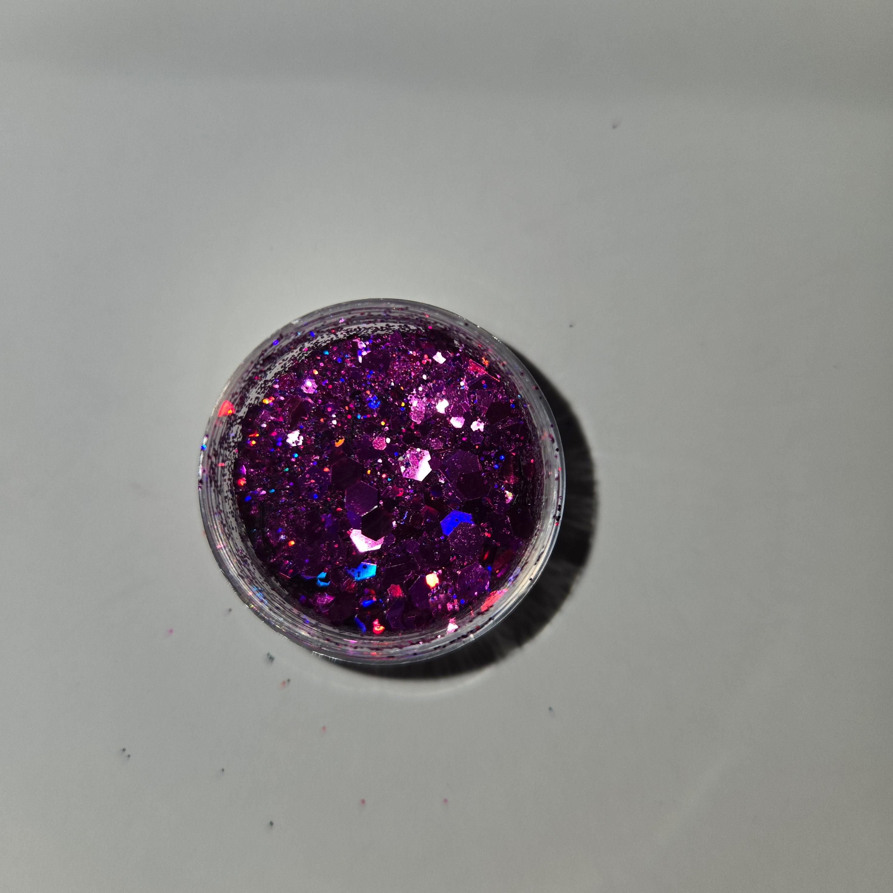 Dark purple chunky glitter