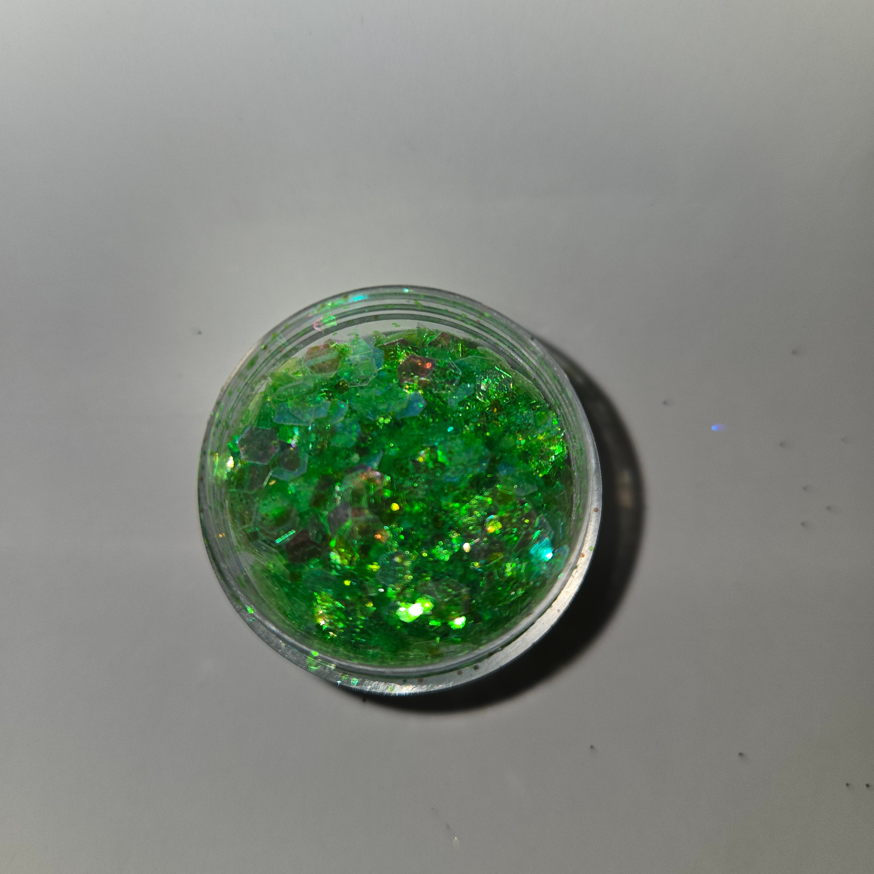 Light green chunky glitter