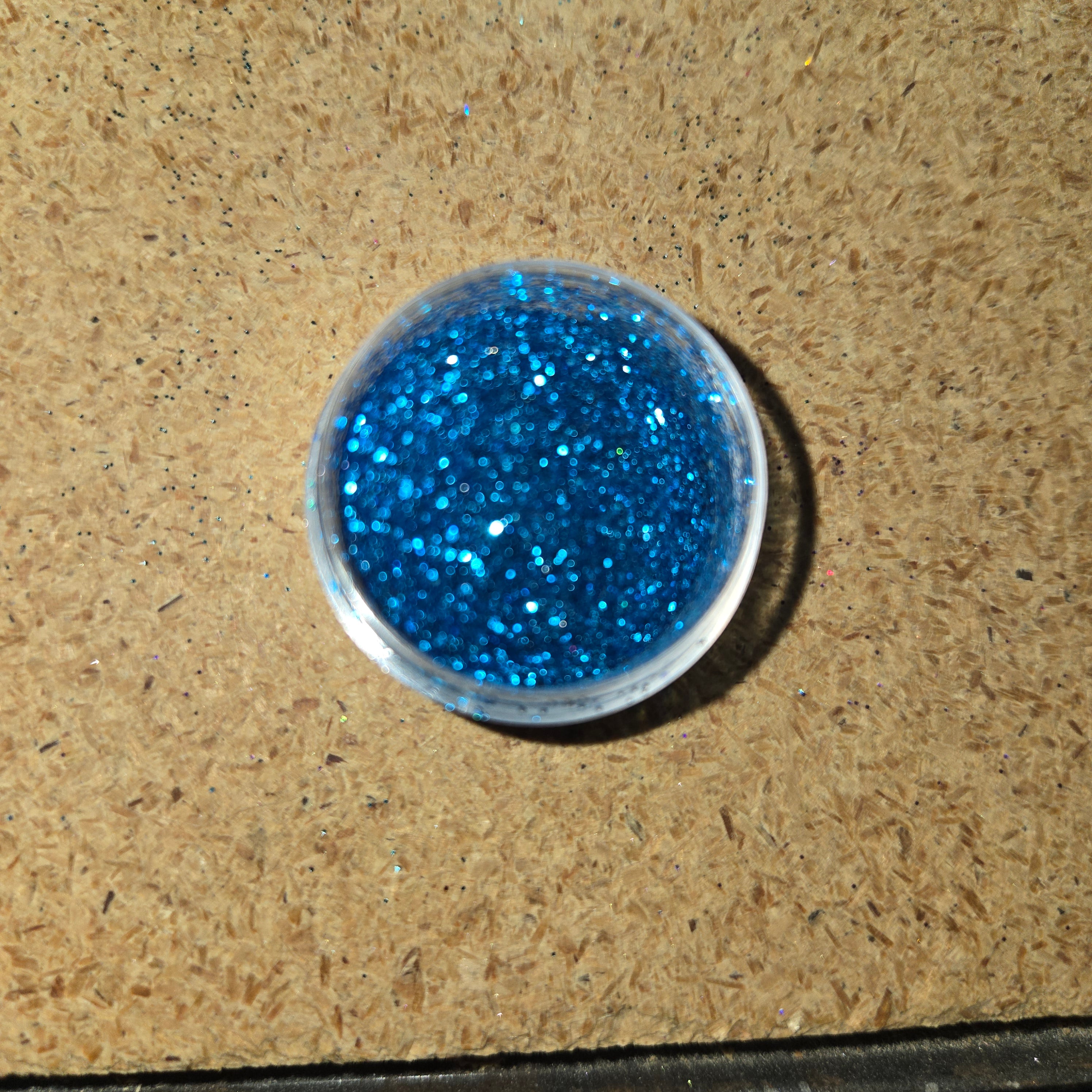 Mid blue fine glitter