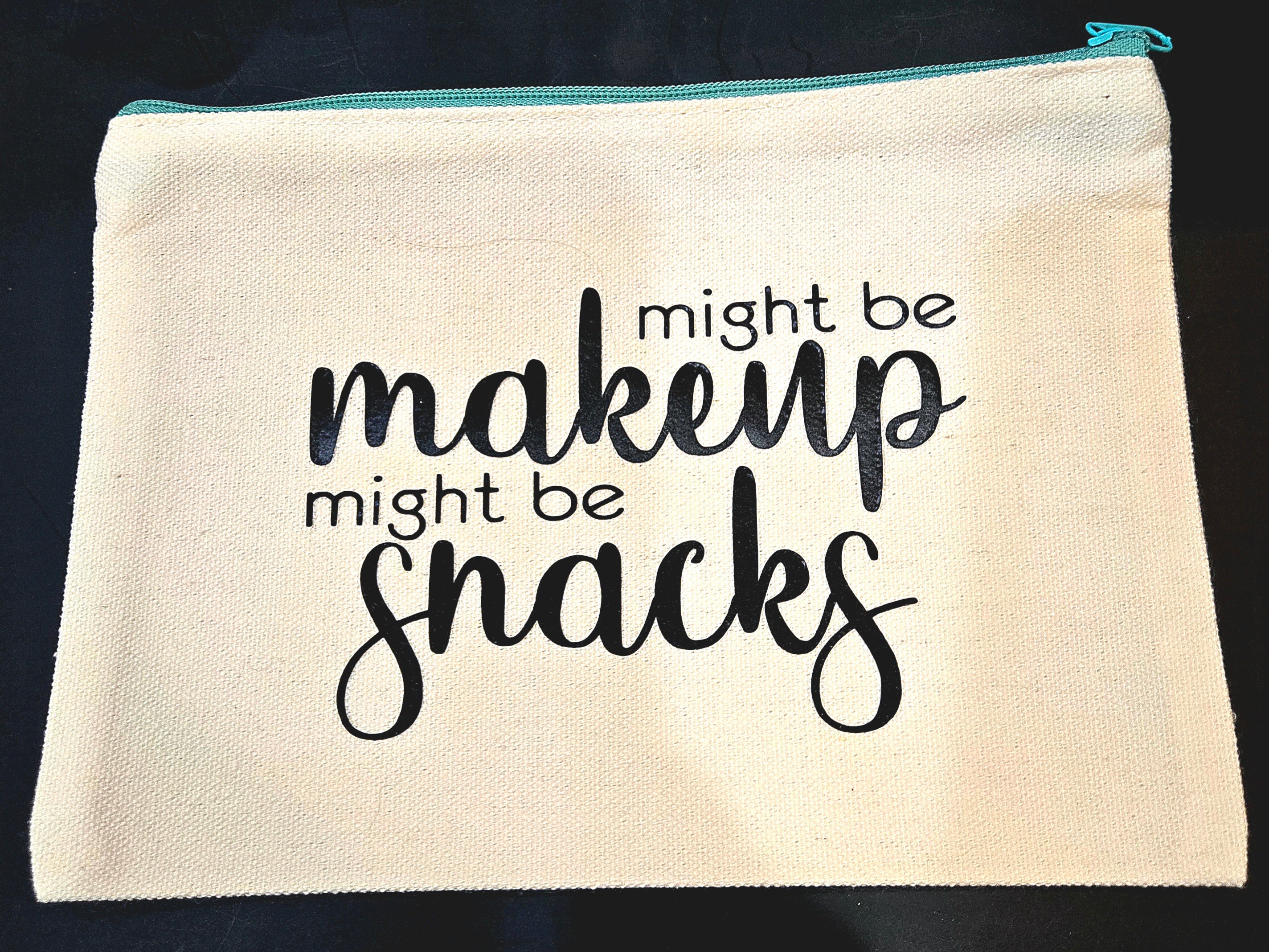 Might be makeup might be snacks makeup bag