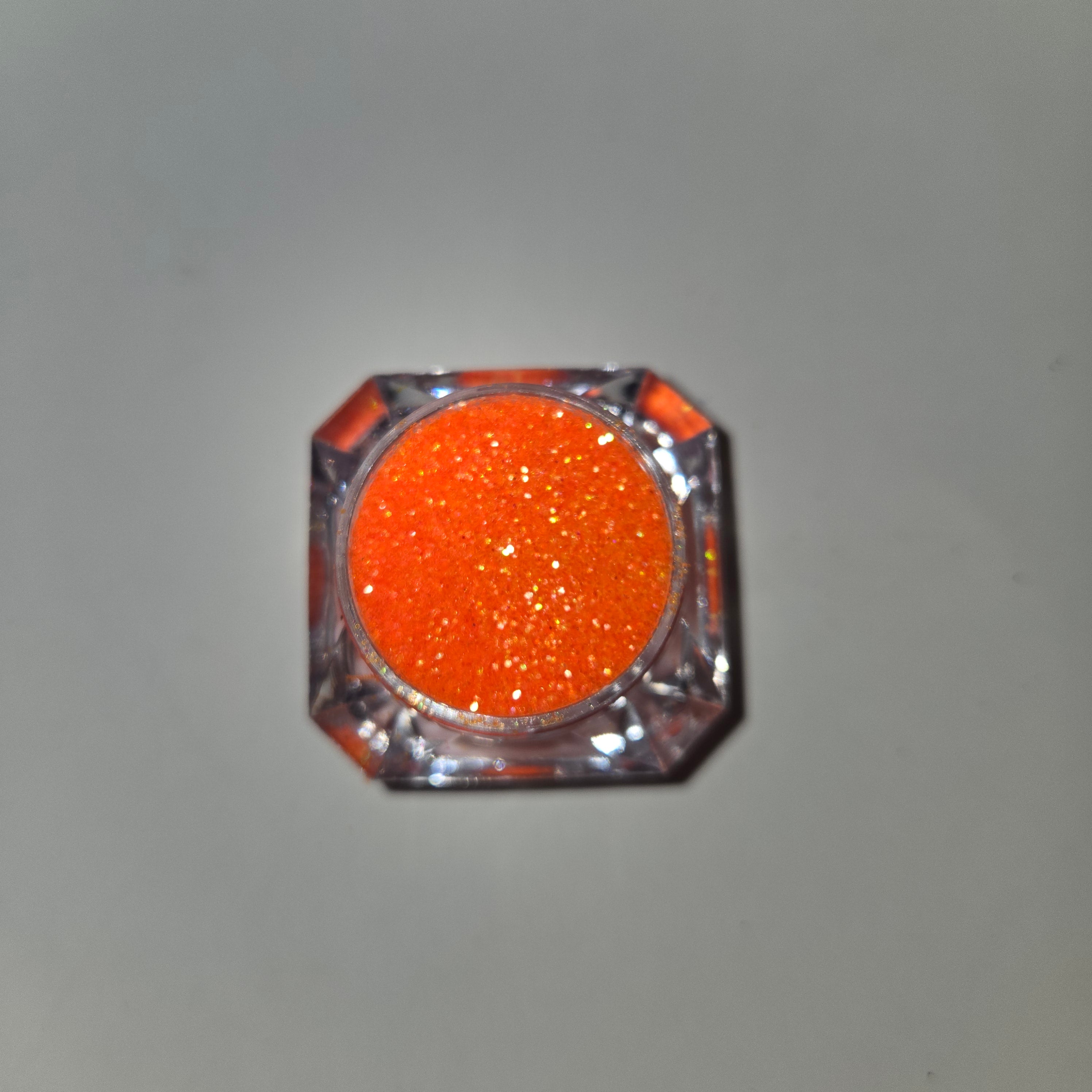 Orange fine glitter
